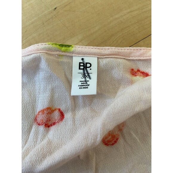 BP Women Pink Floral Skater Dress BNWOT Short Sleeve Button Up - Picture 6 of 7